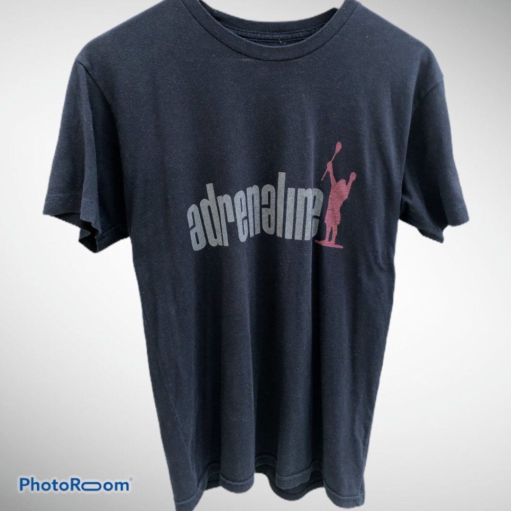 Adrenaline Lacrosse Black T-Shirt Sz Small 0253